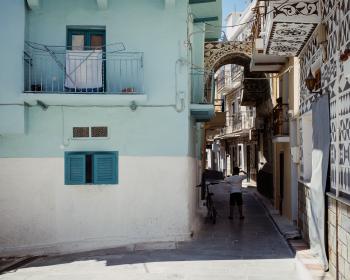 Houses and a passage in Greece
