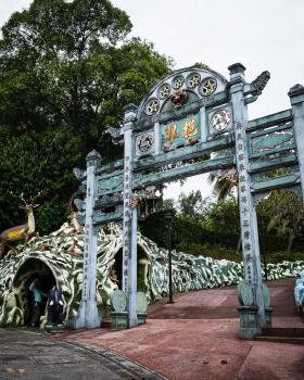 The statues and figurines at Haw Par villa / Tiger balm park