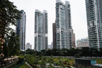 Several Singapore-typical condominium highrises