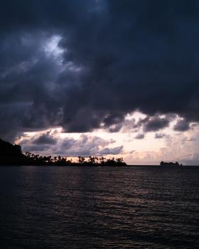 Sunrise over the sea at Koh Tao
